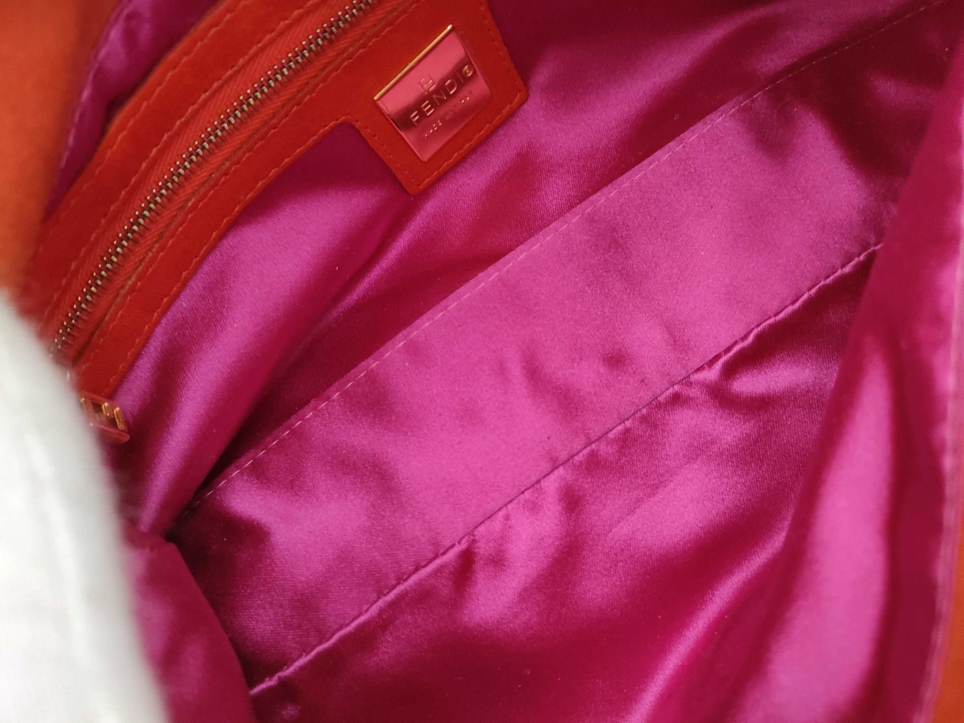 FENDI Mamma Suede One-Shoulder Shoulder Bag