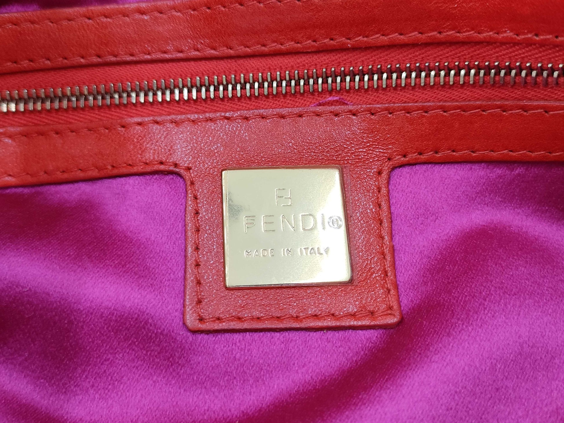 FENDI Mamma Suede One-Shoulder Shoulder Bag