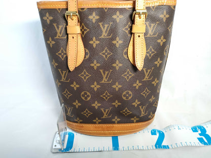 LOUIS VUITTON RFID Unverifiable DK4089 Monogram Bucket PM Tote Bag