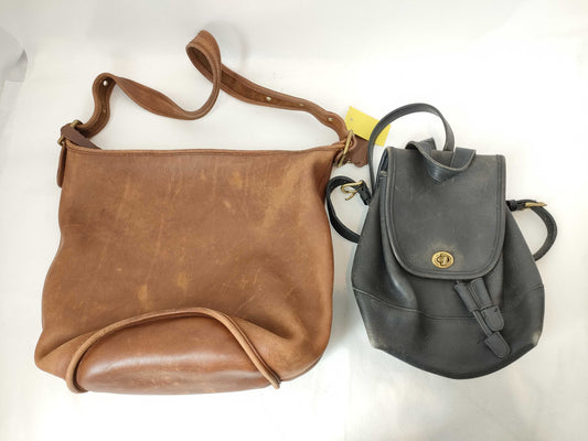 COACH Old 9085 Duffle Sack / 9960 Backpack 2-Piece Shoulder Bag