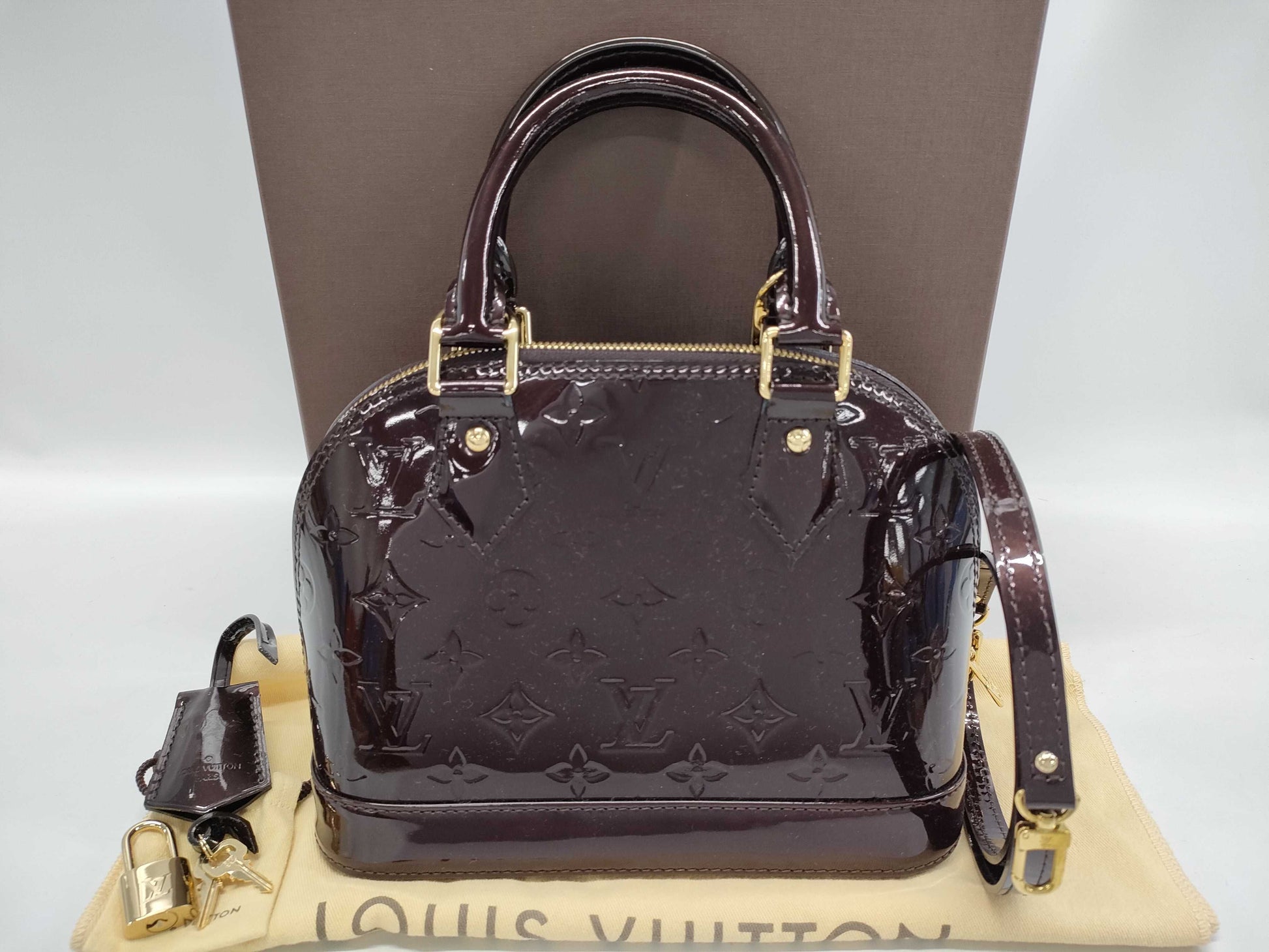 LOUIS VUITTON Vernis Alma BB/AA4128 Handbag