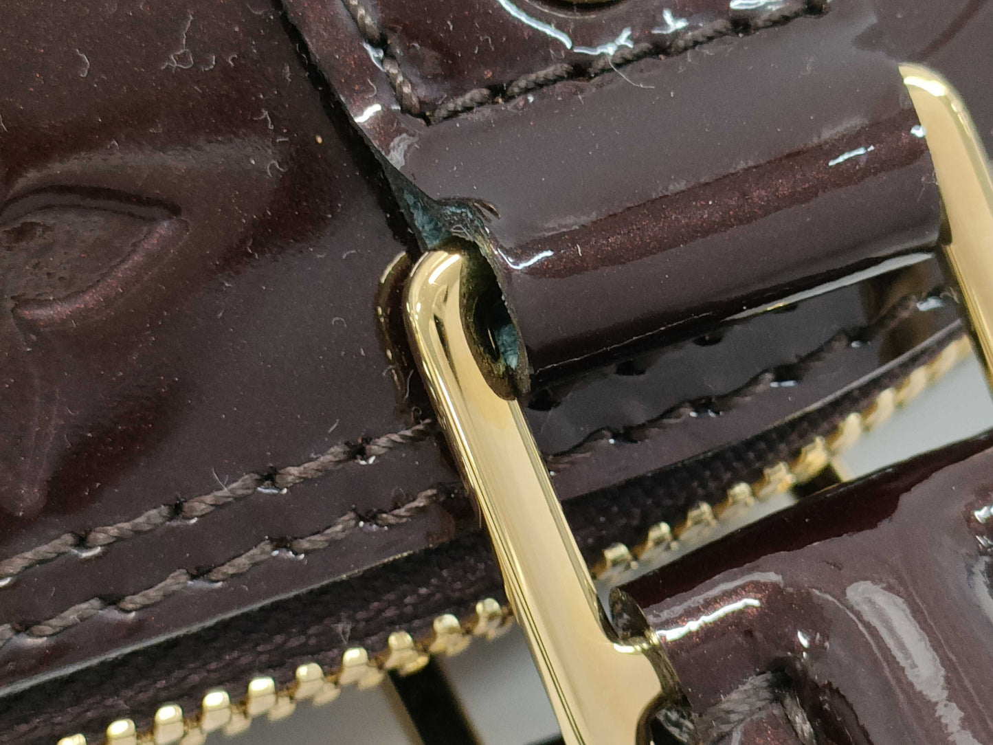 LOUIS VUITTON Vernis Alma BB/AA4128 Handbag