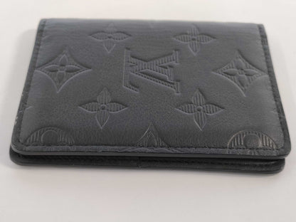 LOUIS VUITTON RFID Verified TA3260 Shadow Organizer de Poche Card Case Card Case, Pass Case, Business Card Holder