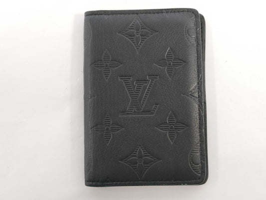LOUIS VUITTON RFID Verified TA3260 Shadow Organizer de Poche Card Case Card Case, Pass Case, Business Card Holder