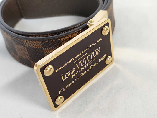 LOUIS VUITTON CA1173 Damier Centurion Inventour M9677 Belt