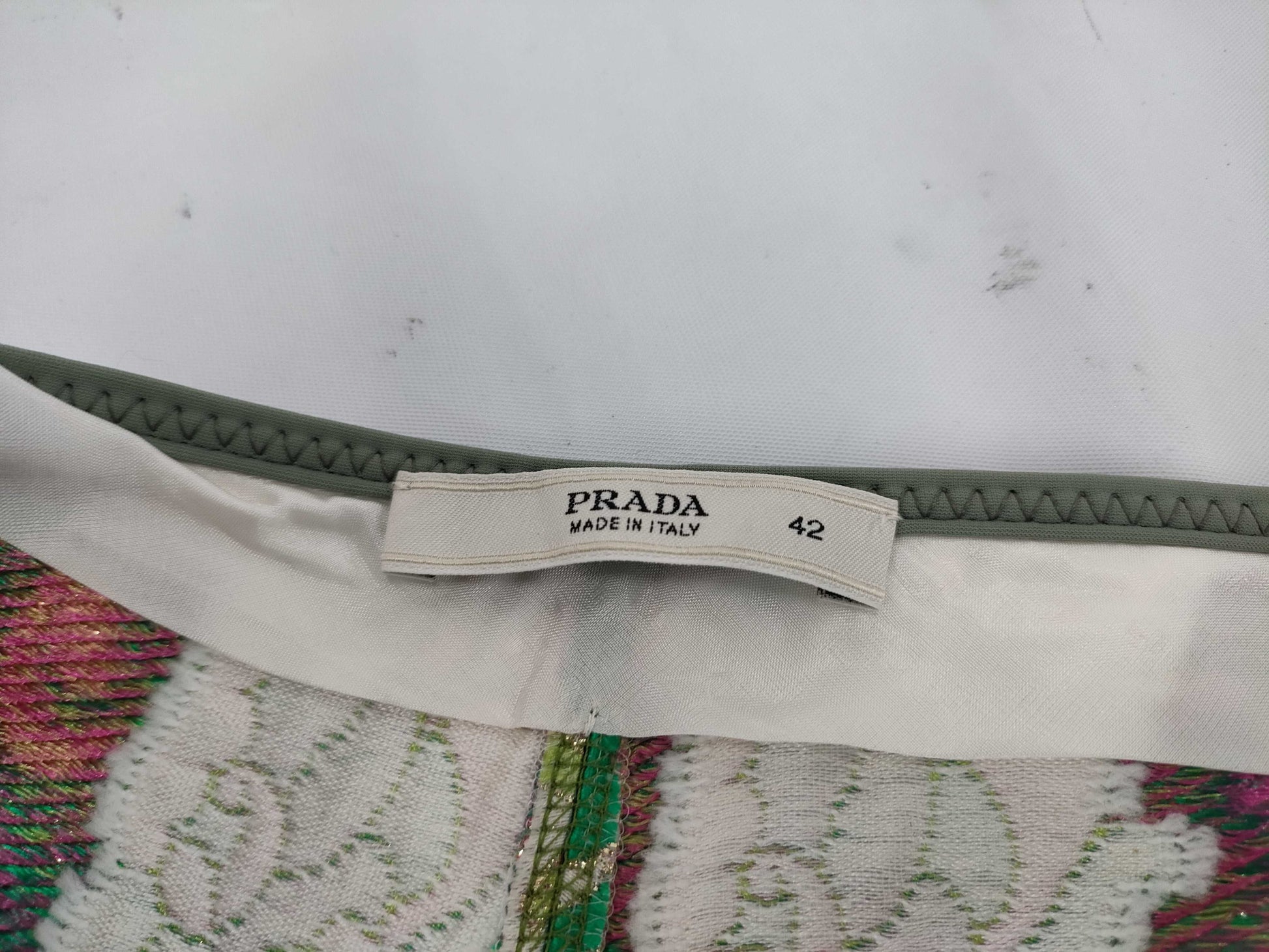 PRADA Embroidered All-Over Print Bottoms Pants