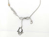 Dior Ribbon Logo Faux Pearl Choker Necklace