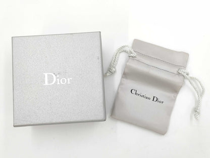 Dior Ribbon Logo Faux Pearl Choker Necklace
