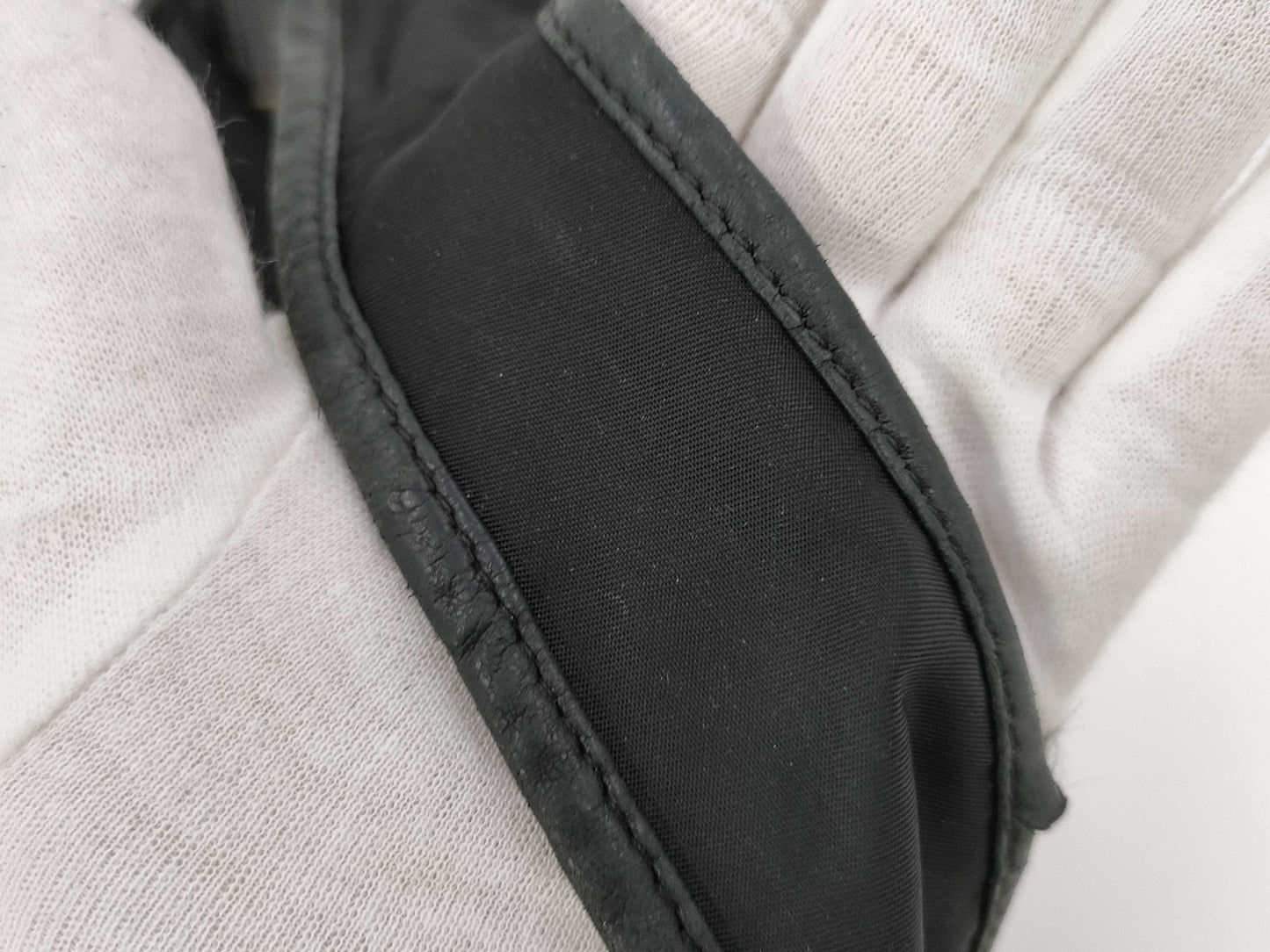 PRADA Nylon One-Shoulder Bag Black with Triangle Logo