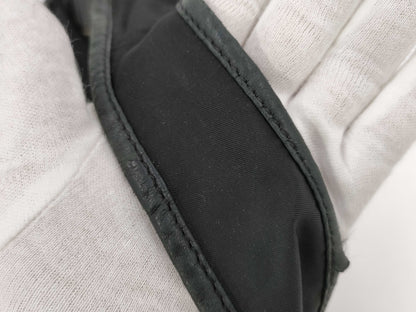 PRADA Nylon One-Shoulder Bag Black with Triangle Logo