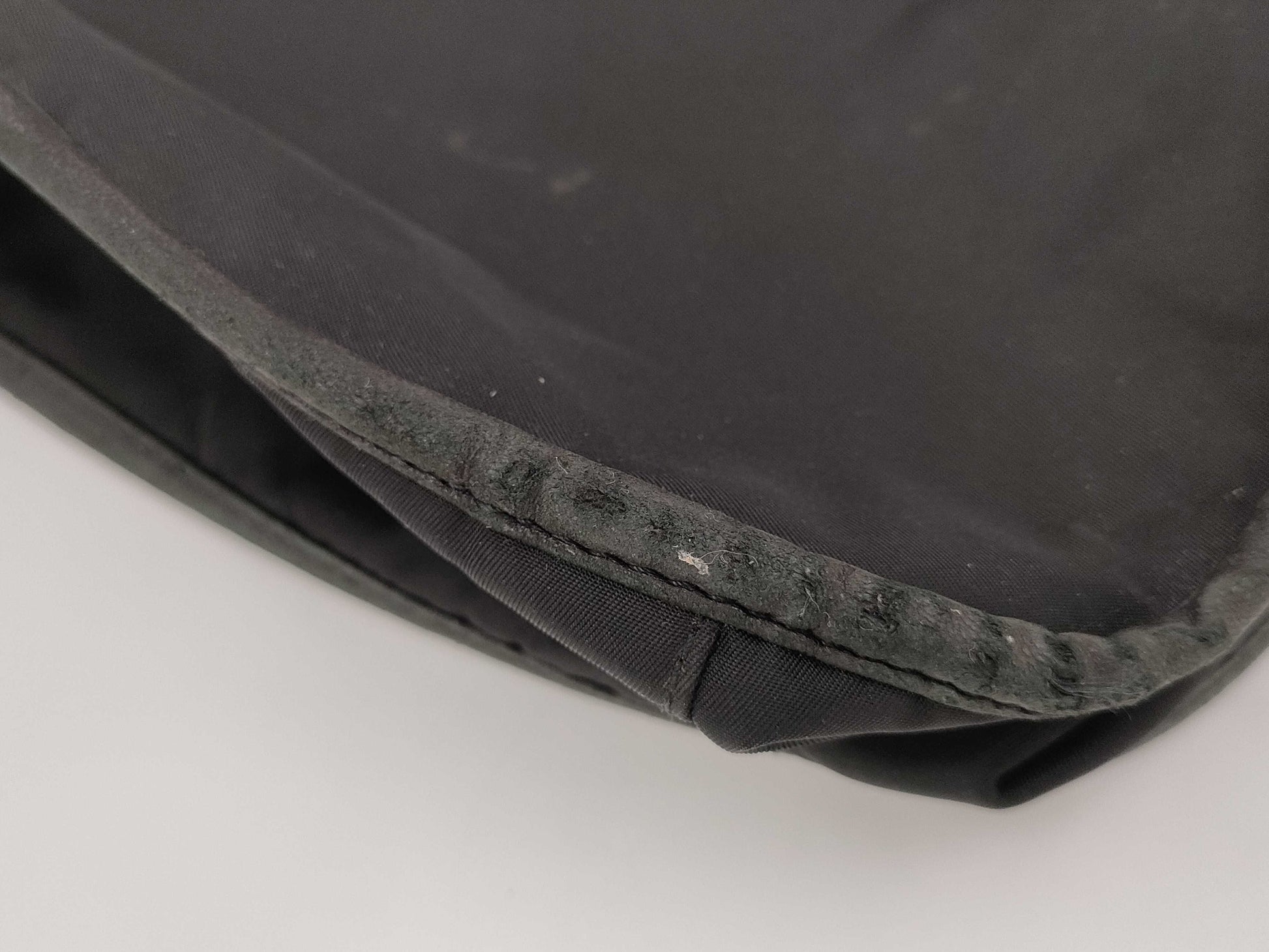 PRADA Nylon One-Shoulder Bag Black with Triangle Logo