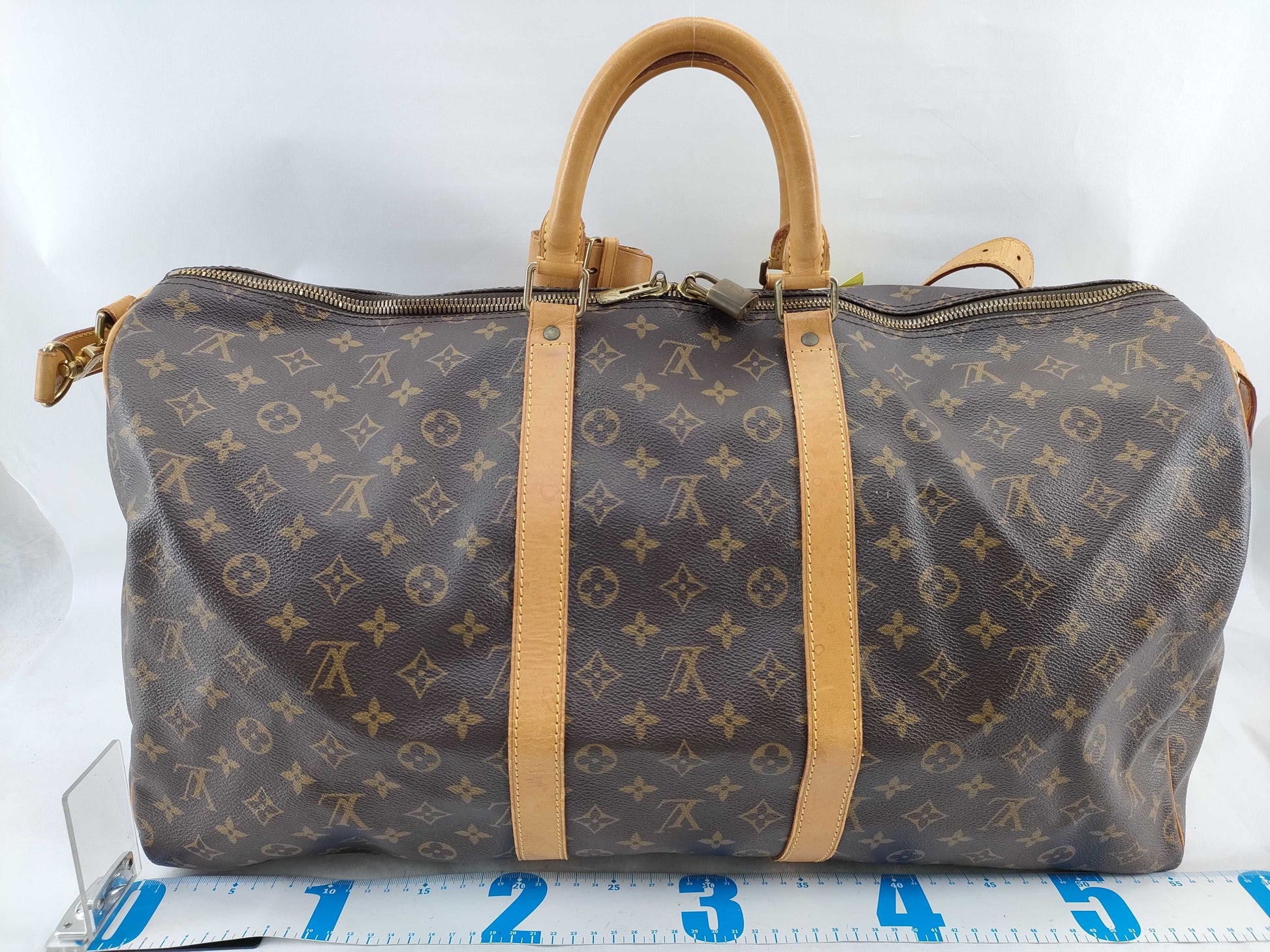LOUIS VUITTON Monogram M41414 Keepall Bandouliere 55 Boston Bag