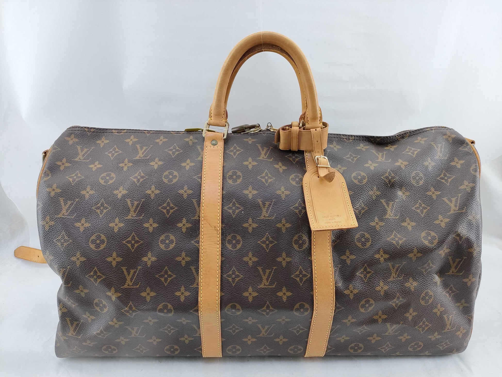 LOUIS VUITTON Monogram M41414 Keepall Bandouliere 55 Boston Bag