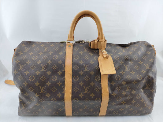 LOUIS VUITTON Monogram M41414 Keepall Bandouliere 55 Boston Bag