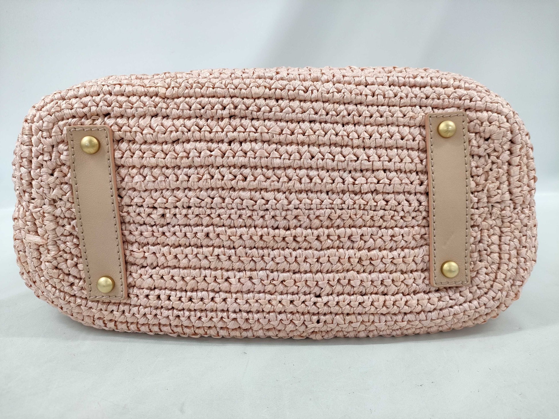 CHANEL Straw Bag Coco Chain 10 Series Tote Bag