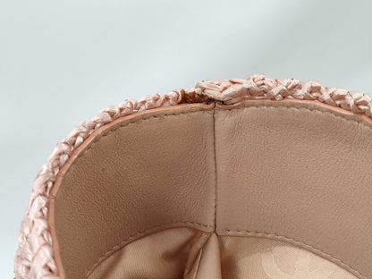 CHANEL Straw Bag Coco Chain 10 Series Tote Bag