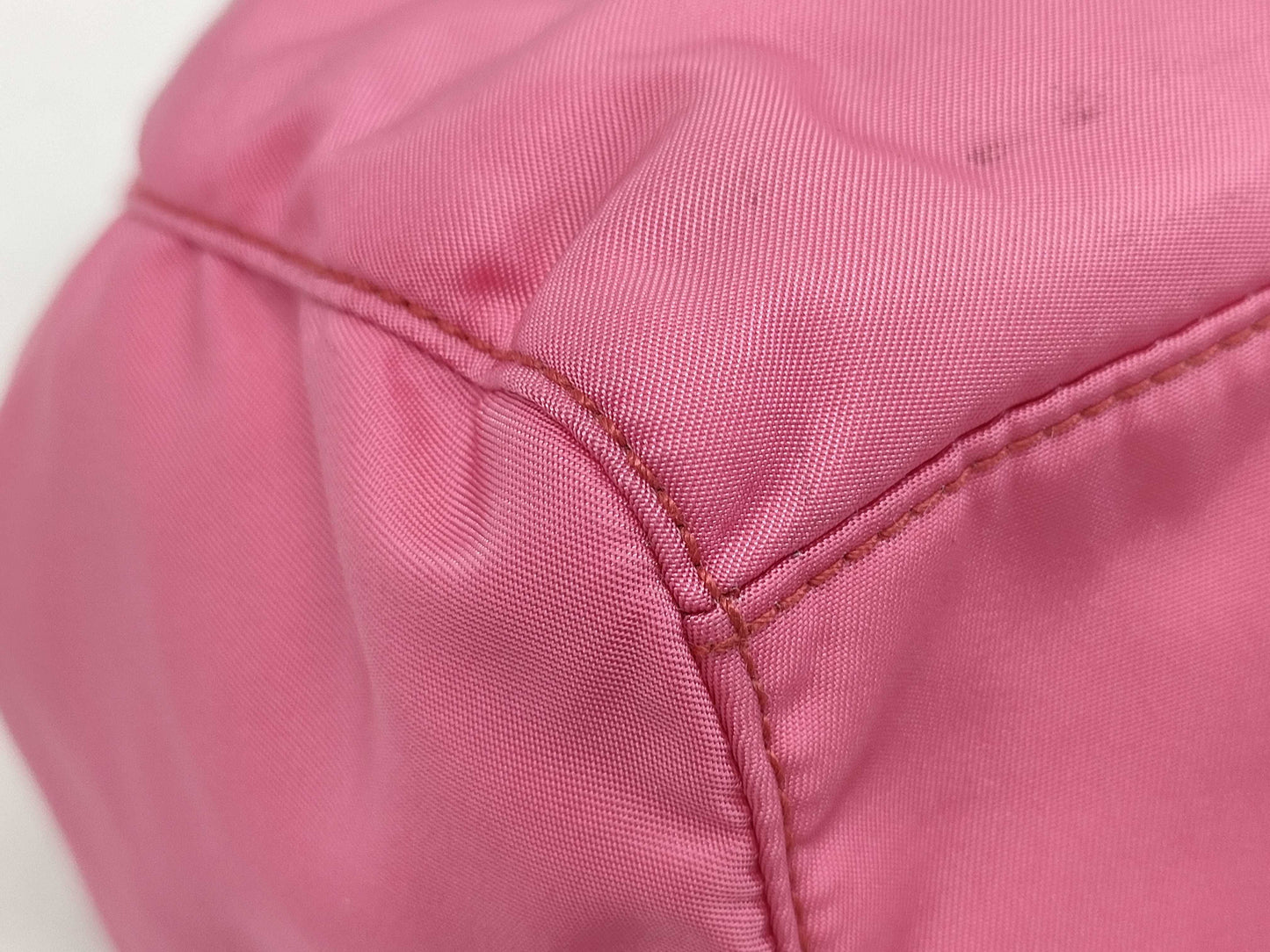 PRADA Nylon Hand Ribbon Pink Handbag