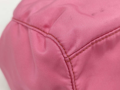 PRADA Nylon Hand Ribbon Pink Handbag