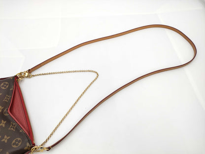 LOUIS VUITTON Monogram Shoulder Pallas Clutch Shoulder Bag