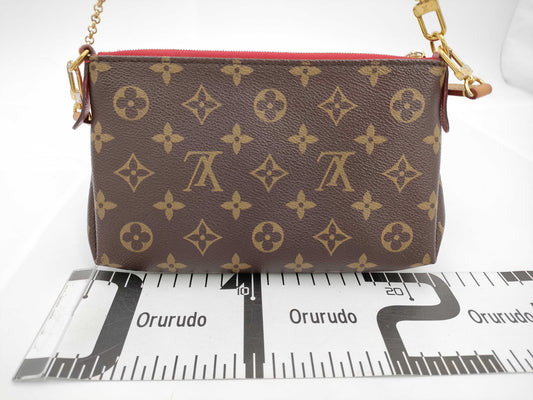 LOUIS VUITTON Monogram Shoulder Pallas Clutch Shoulder Bag