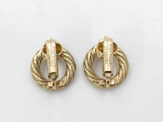 Dior Gold Color Earrings