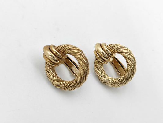 Dior Gold Color Earrings