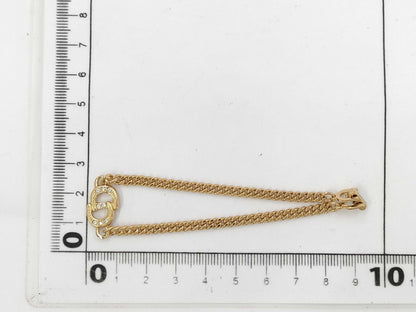 Dior CD logo gold bracelet necklace