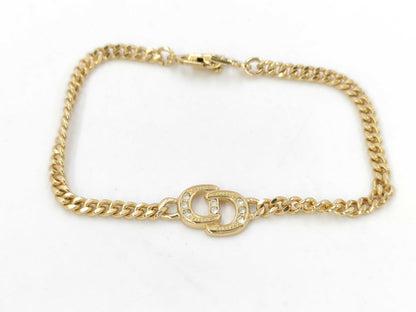 Dior CD logo gold bracelet necklace