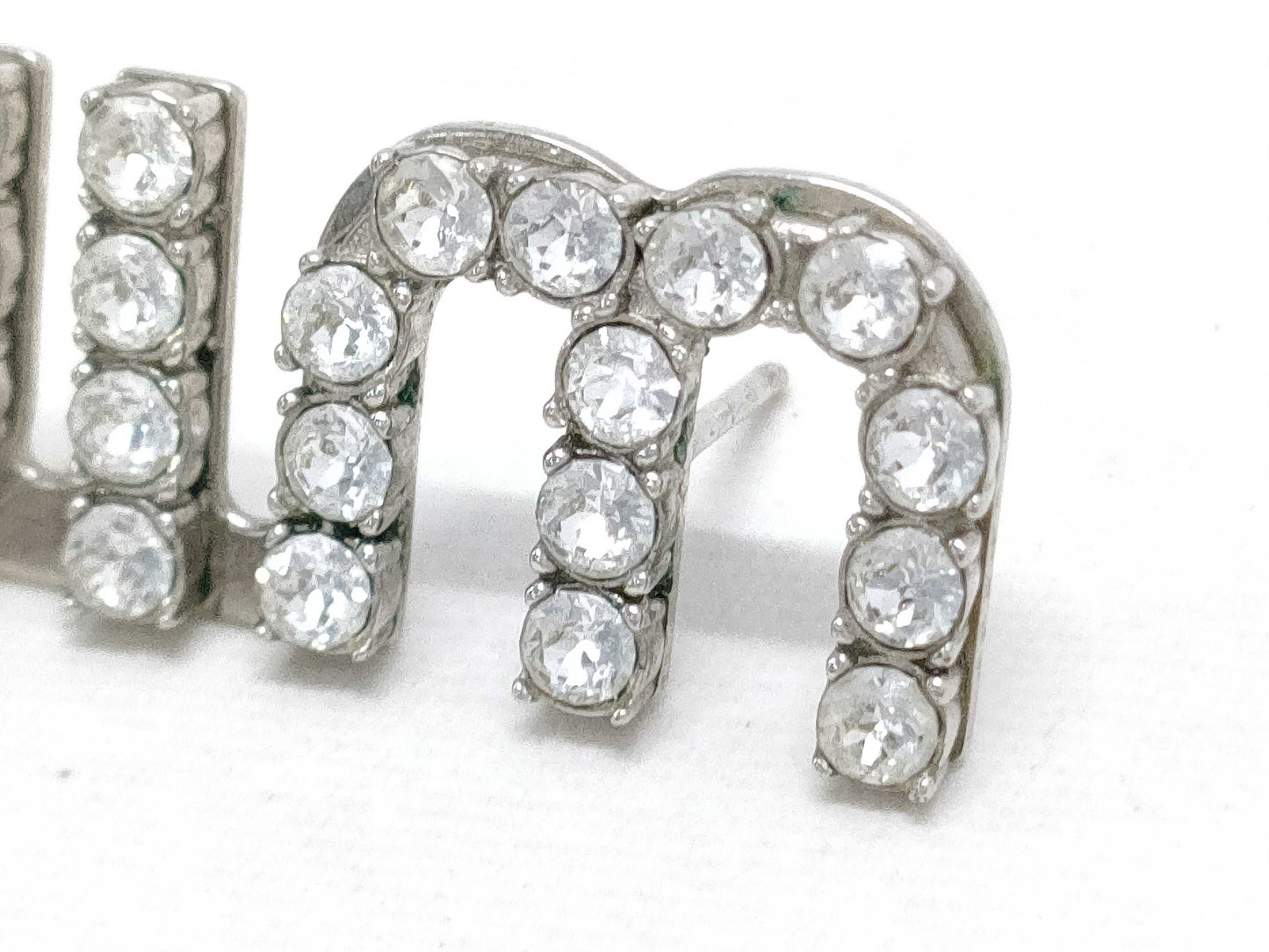 Miu Miu logo earrings