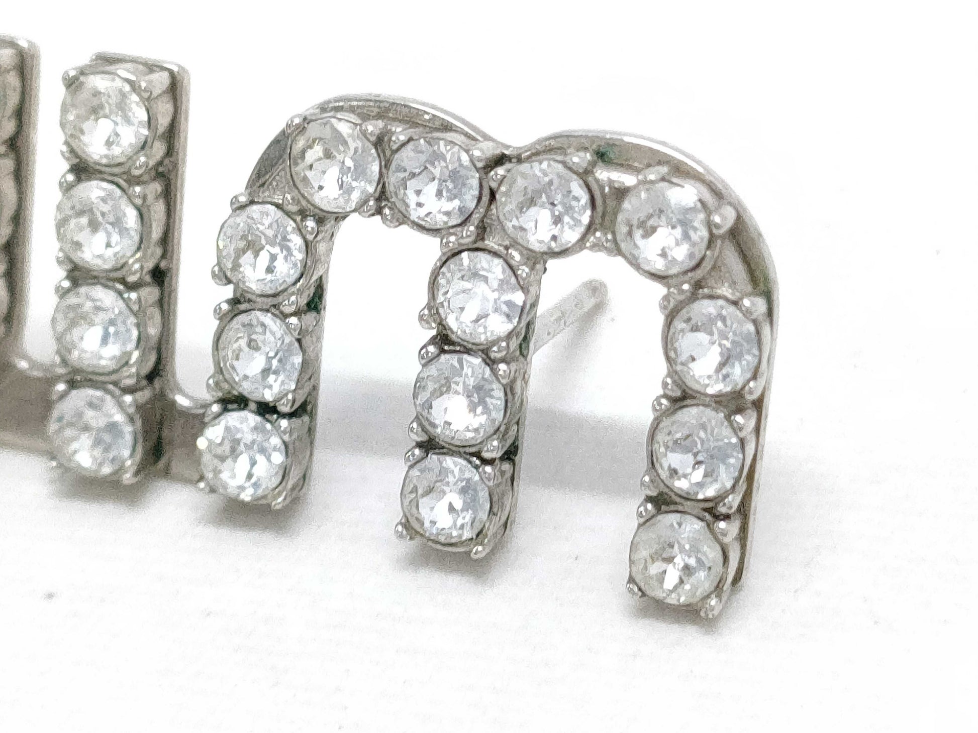 Miu Miu logo earrings