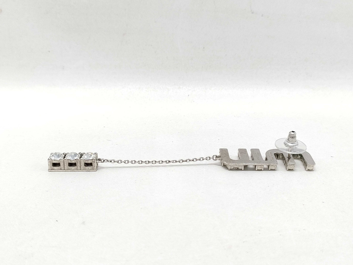 Miu Miu logo earrings