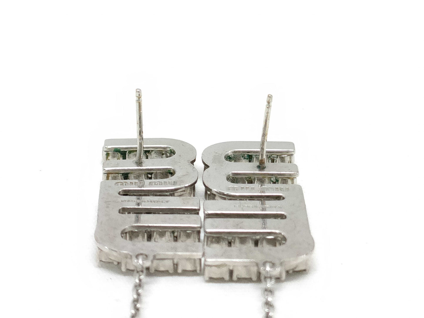 Miu Miu logo earrings