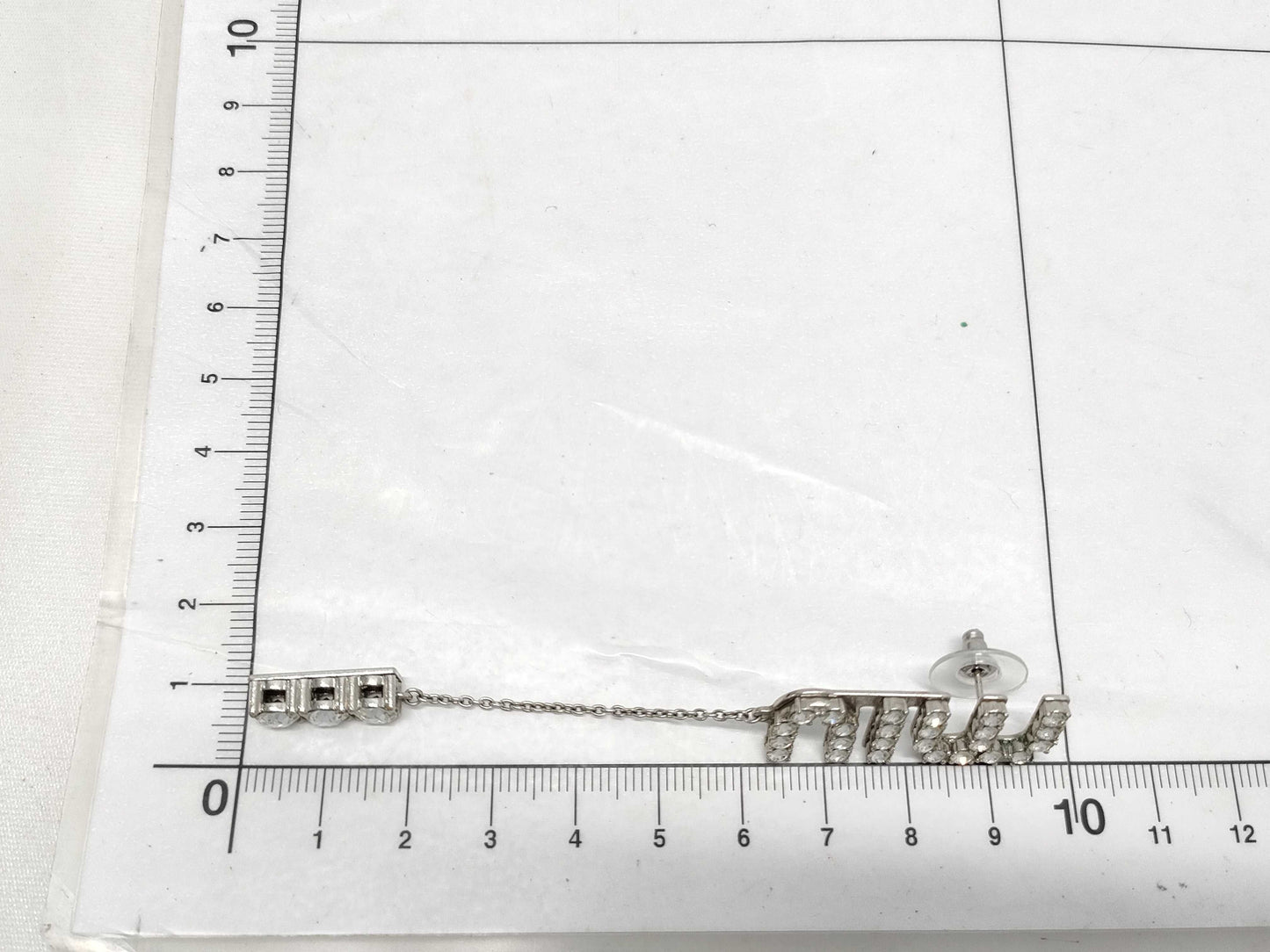Miu Miu logo earrings