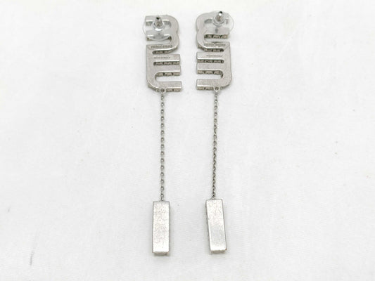 Miu Miu logo earrings