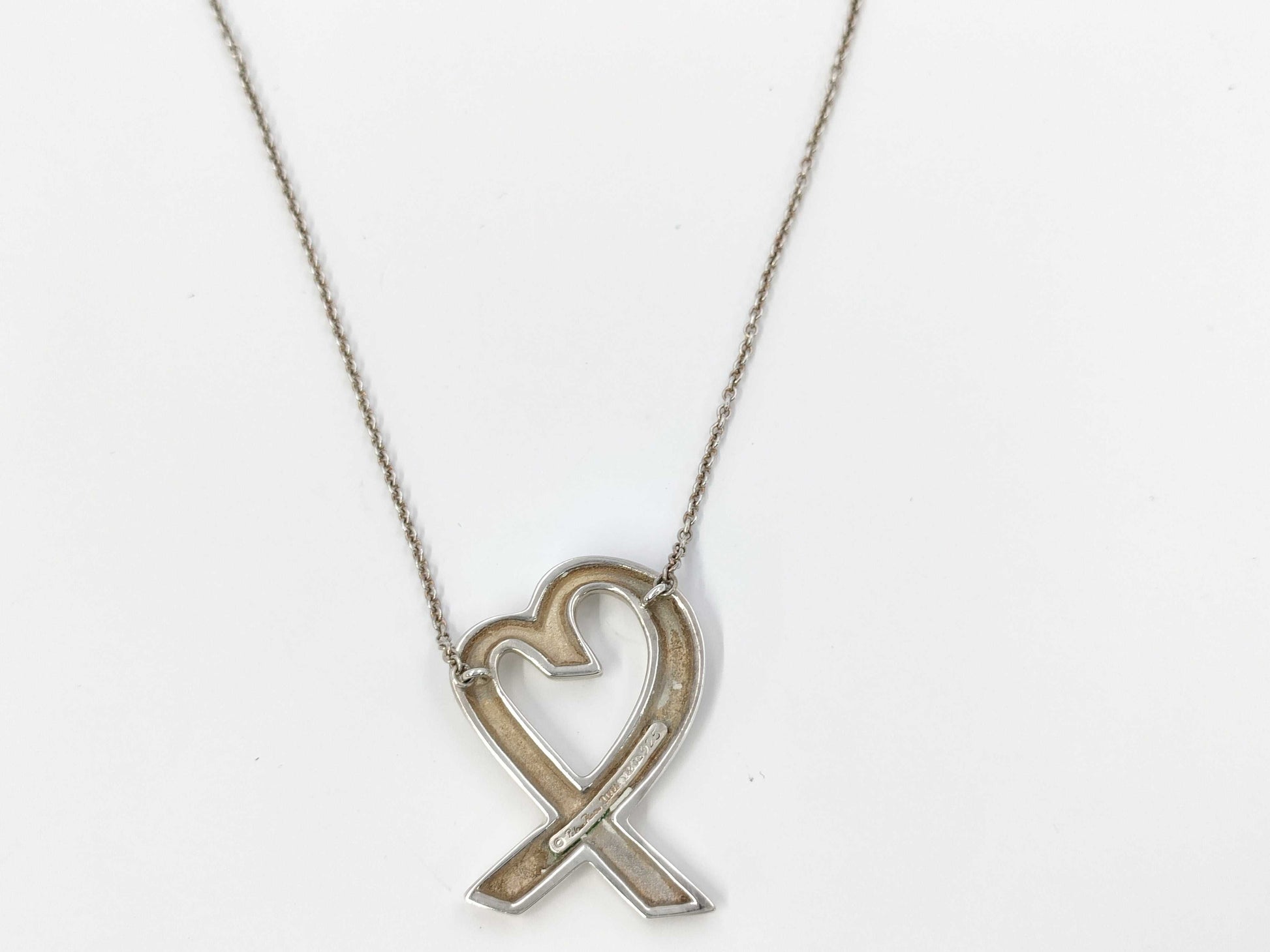 Tiffany & Co. 925 Large Loving Heart Necklace 13.0g Necklace