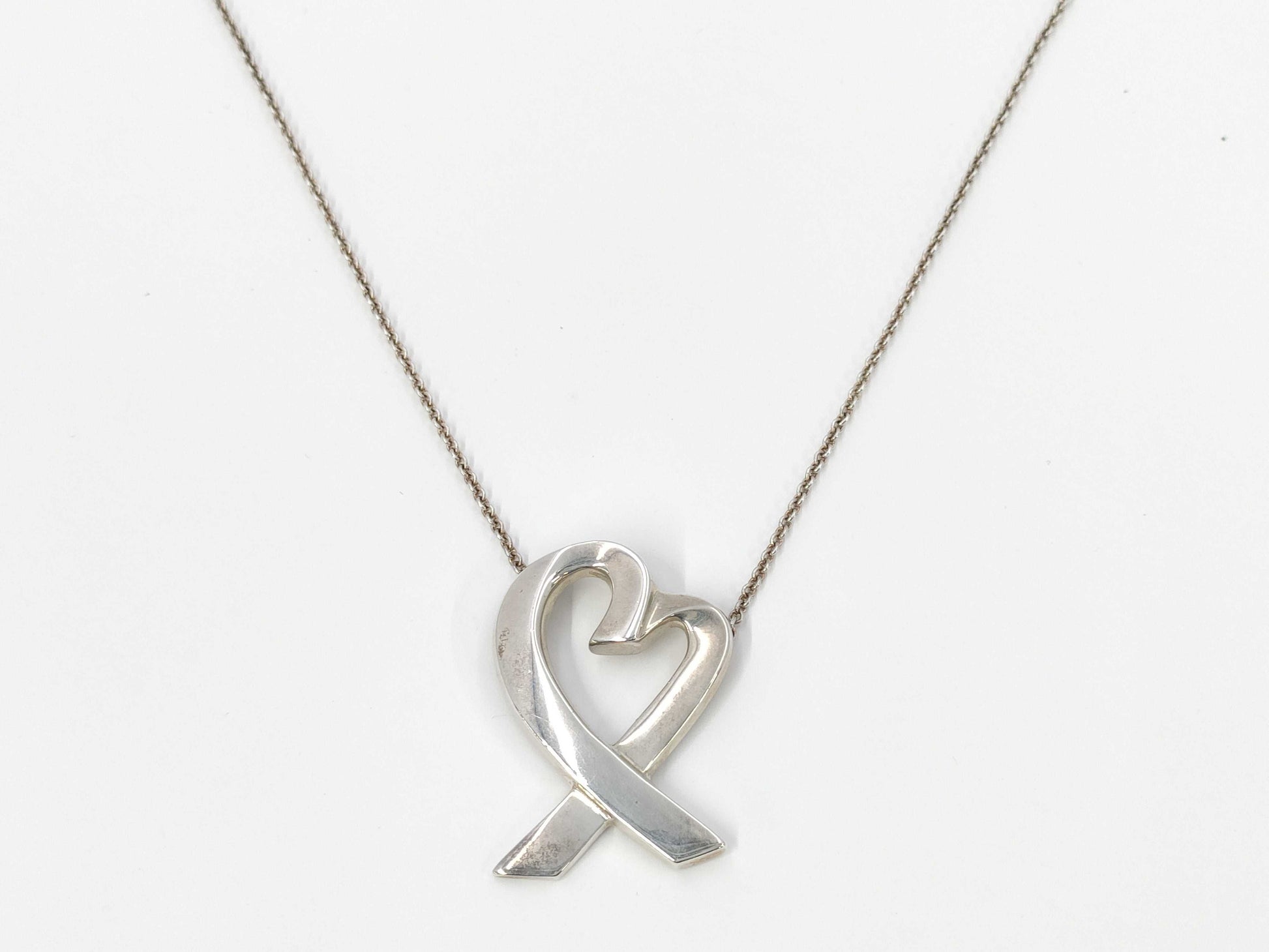 Tiffany & Co. 925 Large Loving Heart Necklace 13.0g Necklace