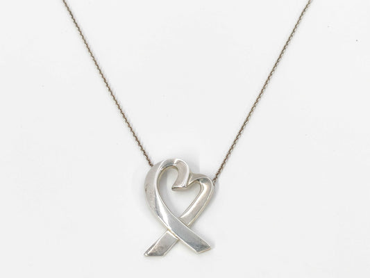 Tiffany & Co. 925 Large Loving Heart Necklace 13.0g Necklace