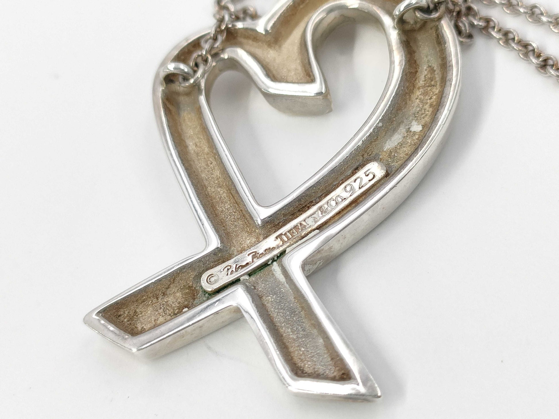 Tiffany & Co. 925 Large Loving Heart Necklace 13.0g Necklace
