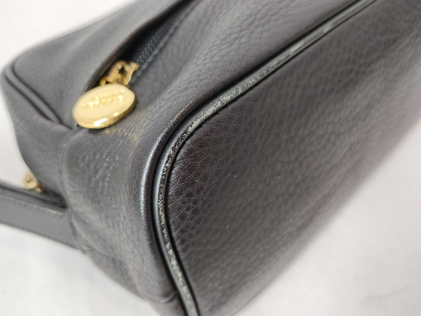 VERSACE VERSACE Leather Black Clutch Bag Second Bag