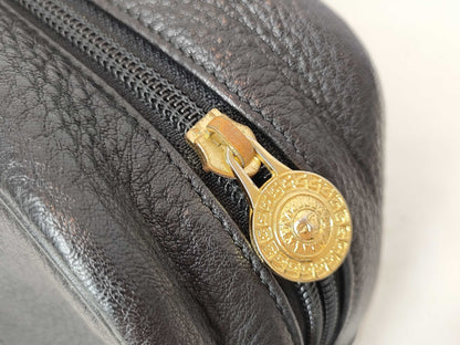 VERSACE VERSACE Leather Black Clutch Bag Second Bag