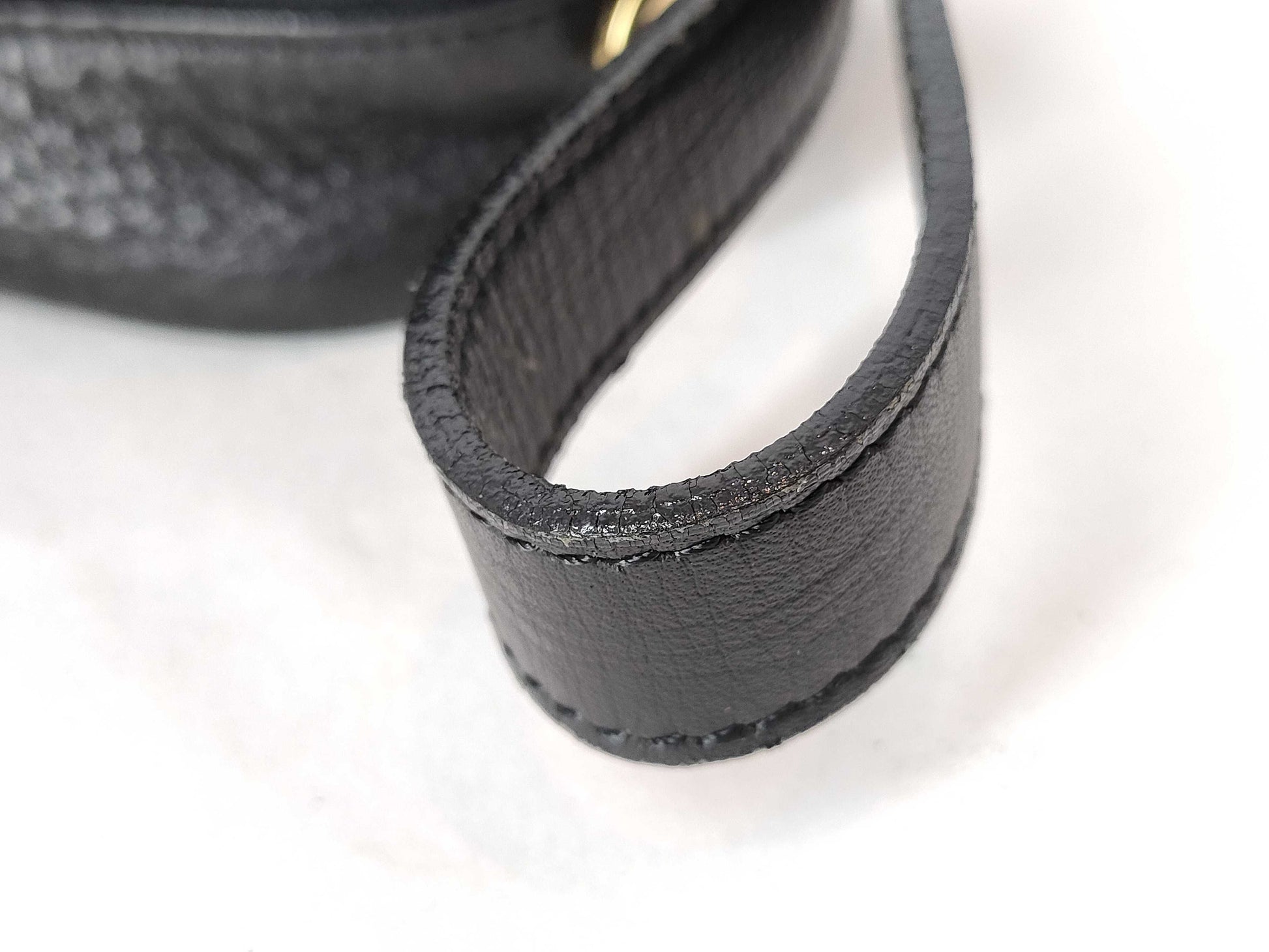VERSACE VERSACE Leather Black Clutch Bag Second Bag