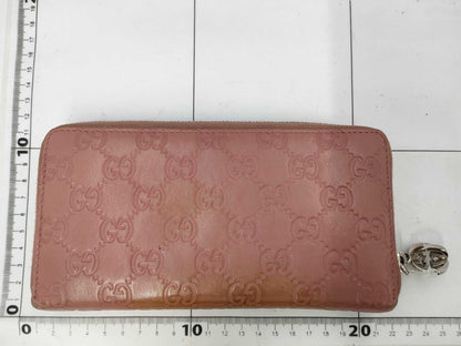 GUCCI Guccissima/Round Long Wallet/Pink Wallet