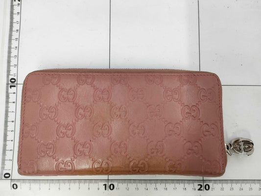 GUCCI Guccissima/Round Long Wallet/Pink Wallet