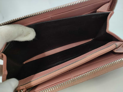 GUCCI Guccissima/Round Long Wallet/Pink Wallet