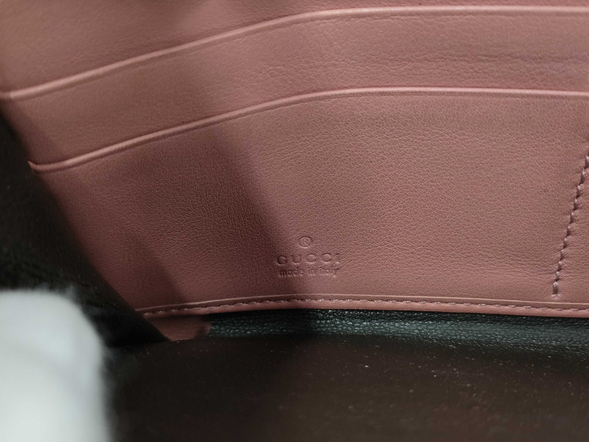 GUCCI Guccissima/Round Long Wallet/Pink Wallet