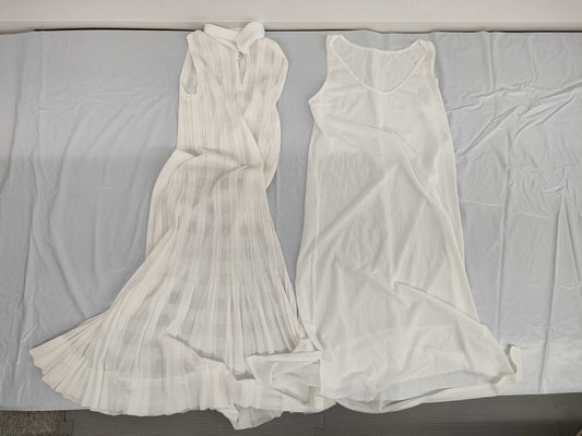 ISSEY MIYAKE Pleated White Dress