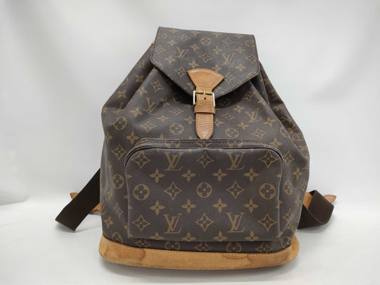 LOUIS VUITTON Monogram Montsouris GM Backpack with Pen Marks