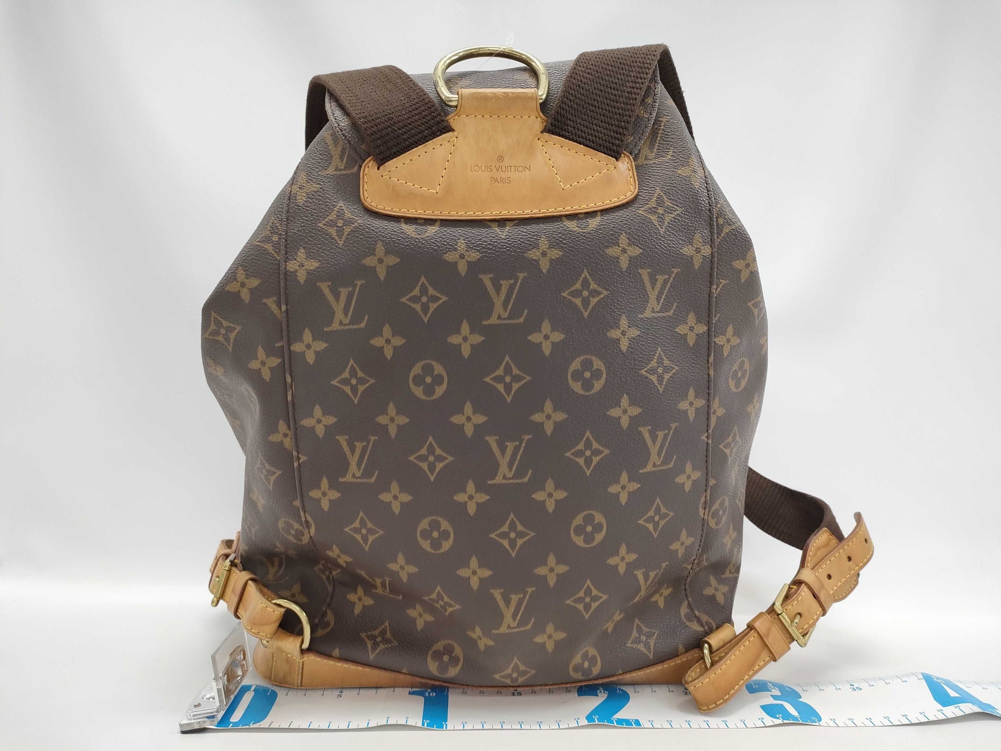 LOUIS VUITTON Monogram Montsouris GM Backpack with Pen Marks