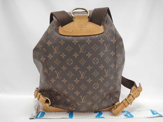 LOUIS VUITTON Monogram Montsouris GM Backpack with Pen Marks