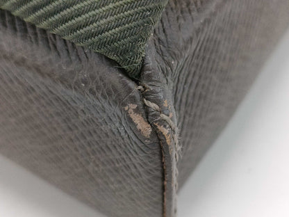 LOUIS VUITTON Taiga Saratov Shoulder Bag with Torn Belt
